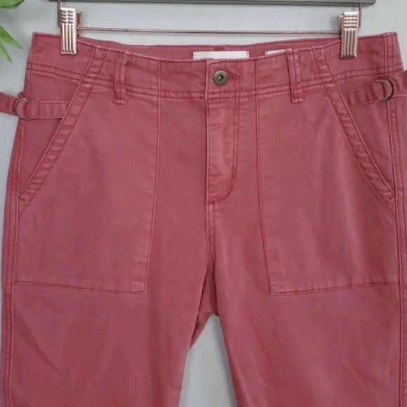 ANTHROPOLOGIE HEI HEI SLIM UTILITY CARGO PANTS RUST 27 - Picture 5 of 12
